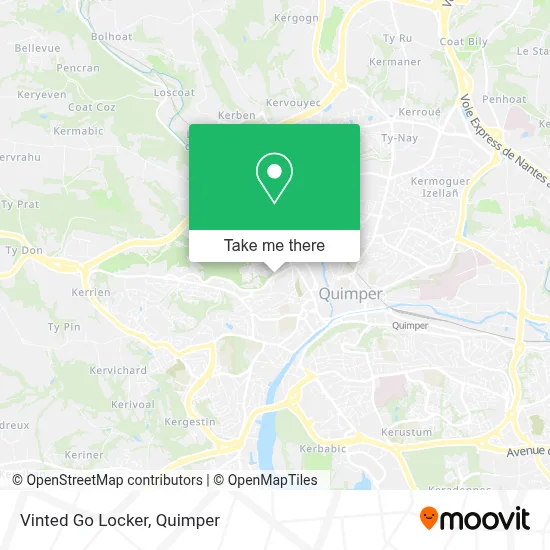 Vinted Go Locker map