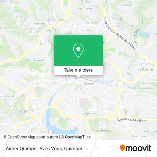 Aimer Quimper Avec Vous map