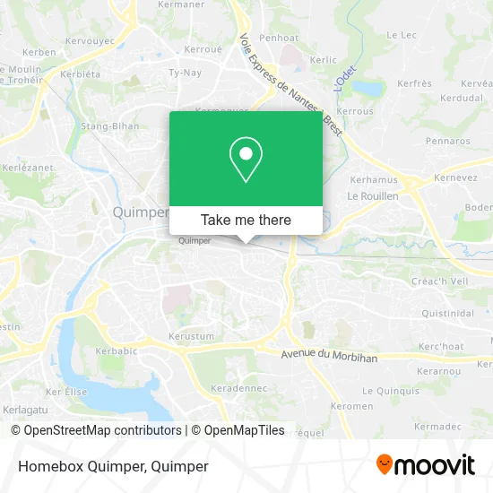 Homebox Quimper map