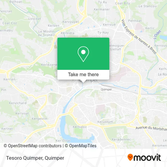 Tesoro Quimper map