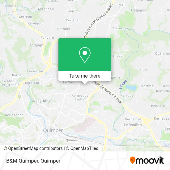 B&M Quimper map