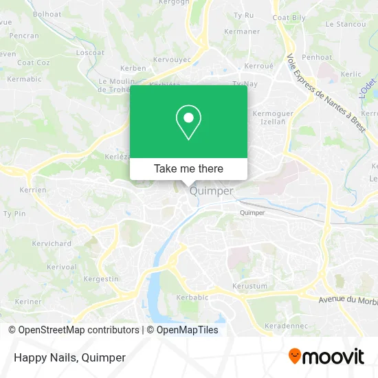 Happy Nails map