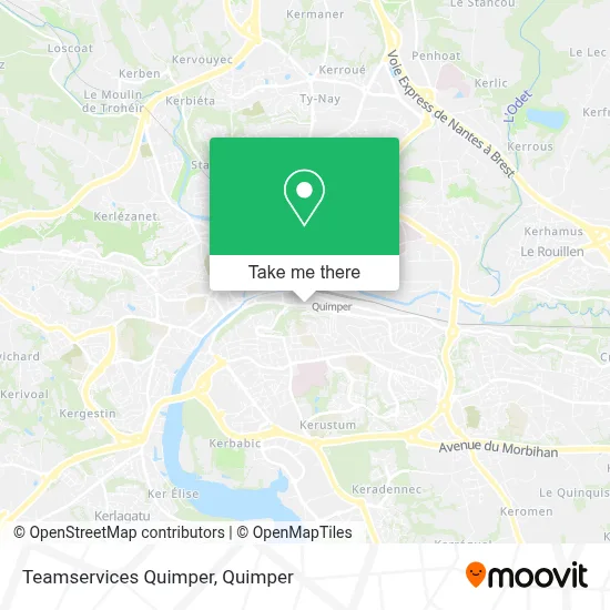 Teamservices Quimper map