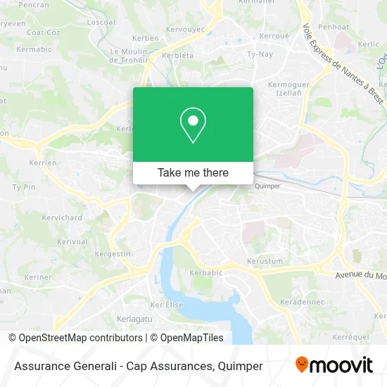 Assurance Generali - Cap Assurances map