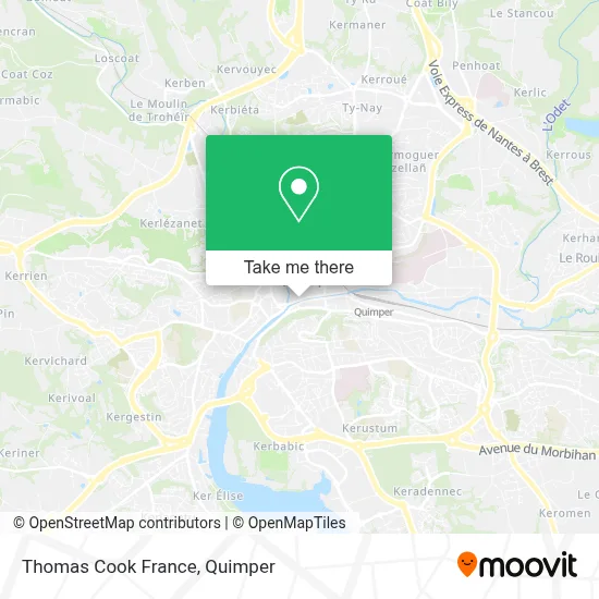 Thomas Cook France map