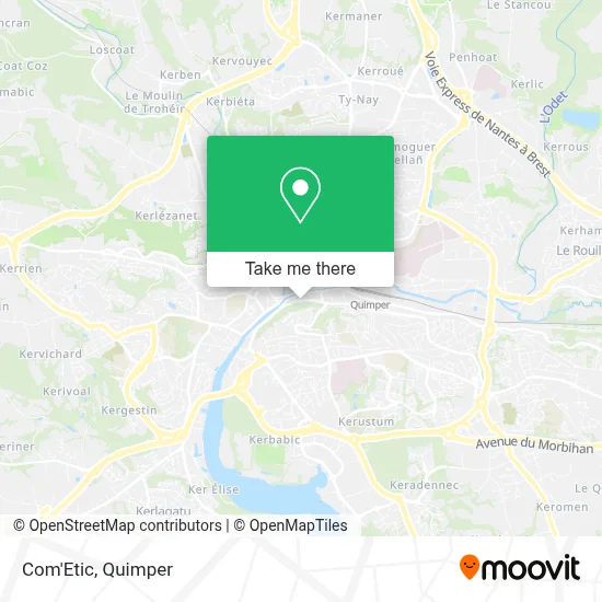 Com'Etic map