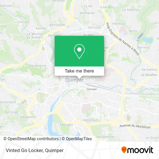 Vinted Go Locker map