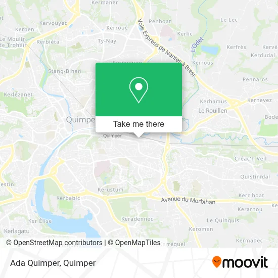 Ada Quimper map