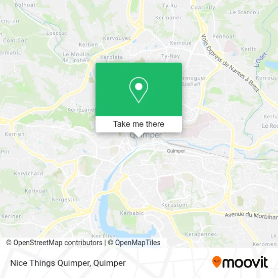 Nice Things Quimper map