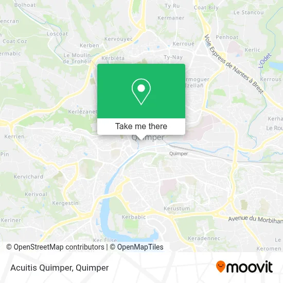 Acuitis Quimper map