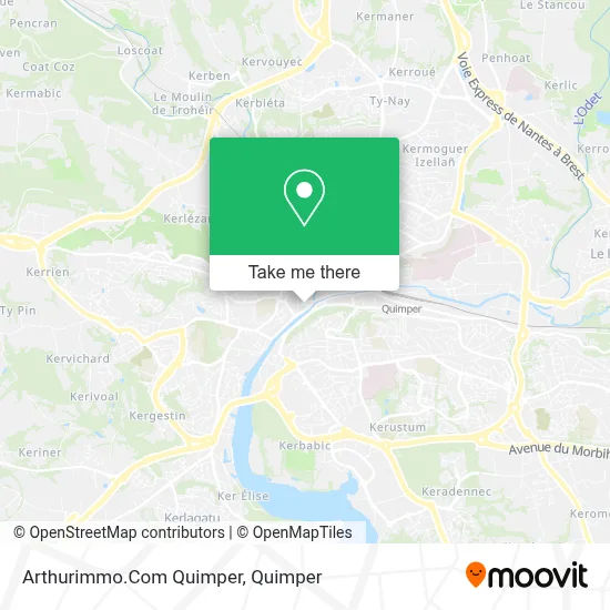 Arthurimmo.Com Quimper map