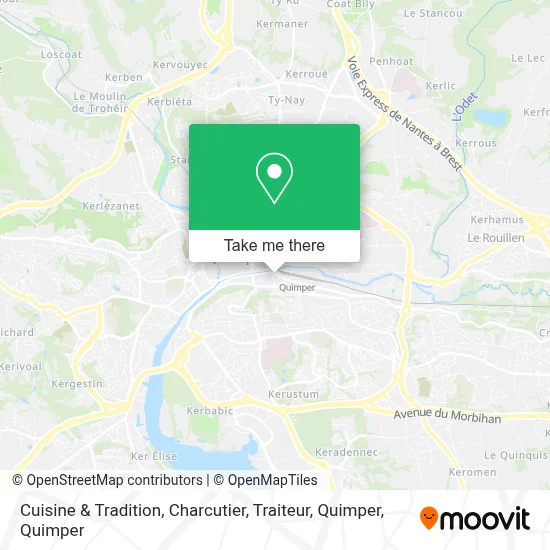Cuisine & Tradition, Charcutier, Traiteur, Quimper map