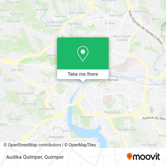 Audika Quimper map