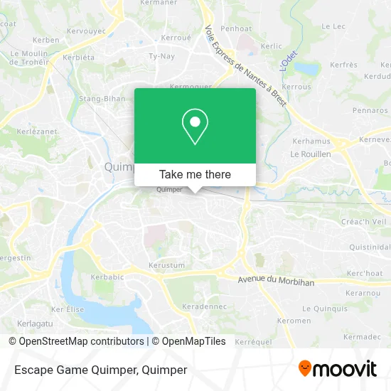 Escape Game Quimper map