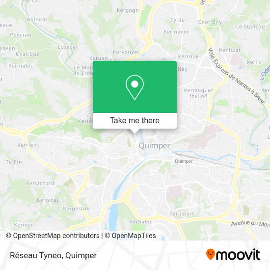 Réseau Tyneo map