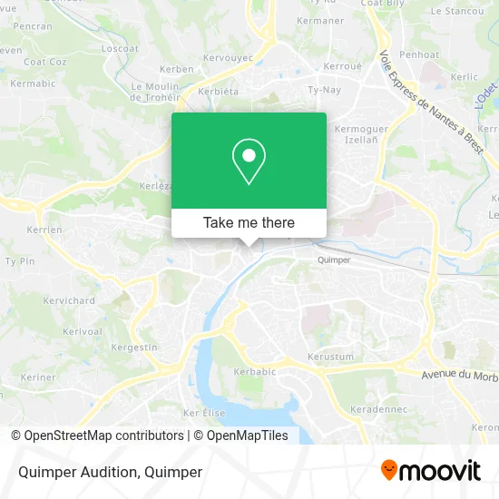 Quimper Audition map
