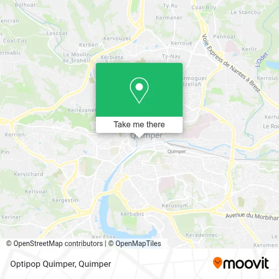Optipop Quimper map