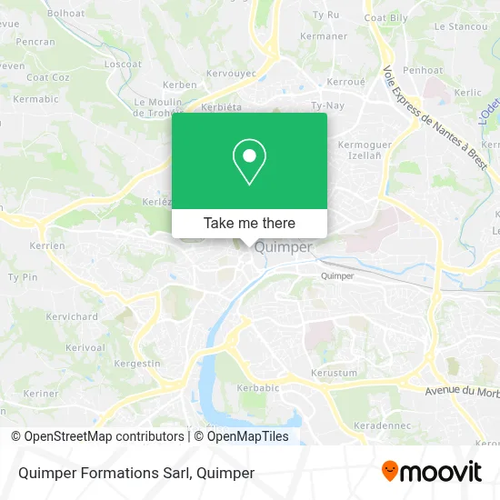 Quimper Formations Sarl map