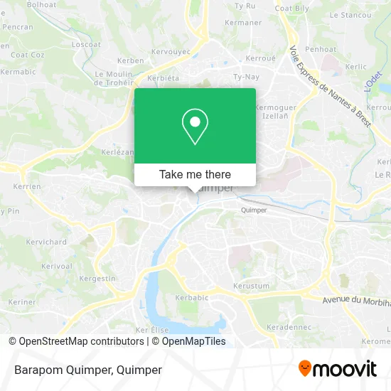 Barapom Quimper map