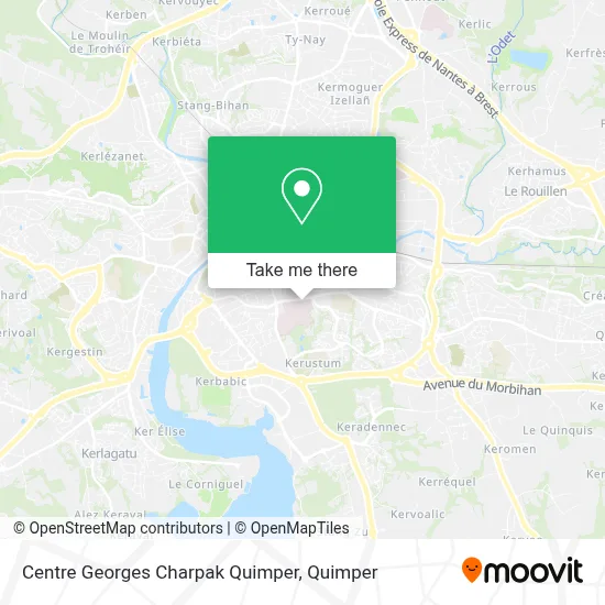Centre Georges Charpak Quimper map