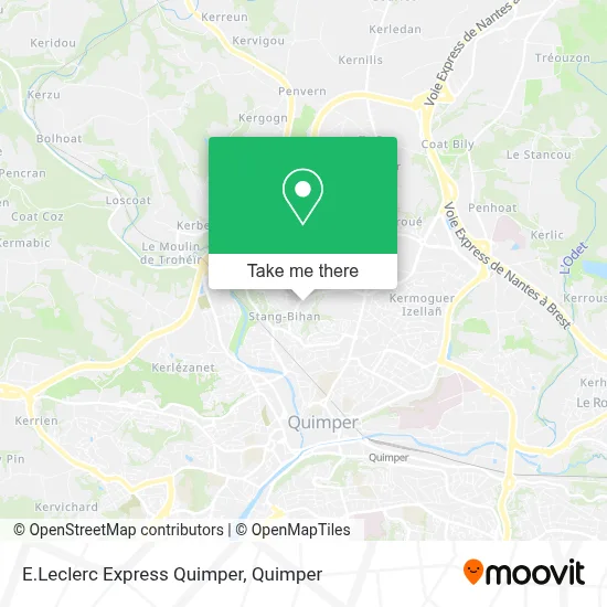 E.Leclerc Express Quimper map