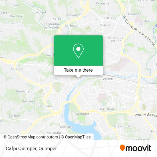Cafpi Quimper map