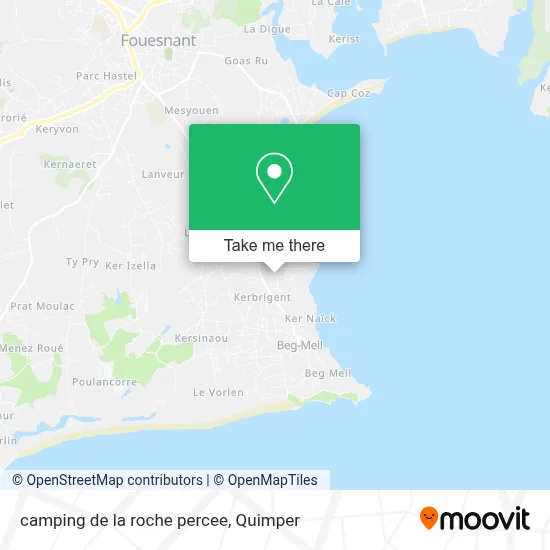 camping de la roche percee map