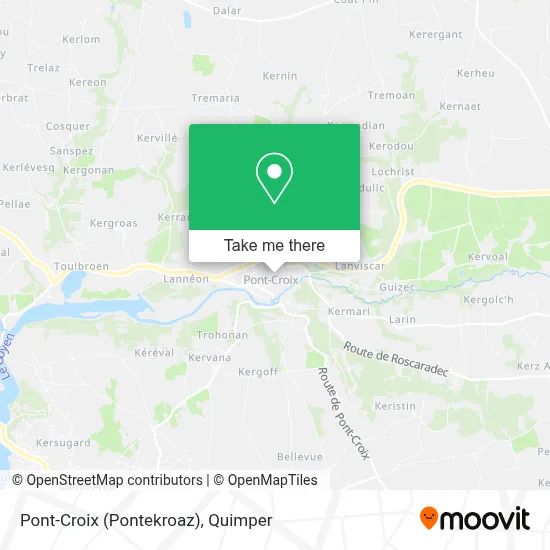 Pont-Croix (Pontekroaz) map