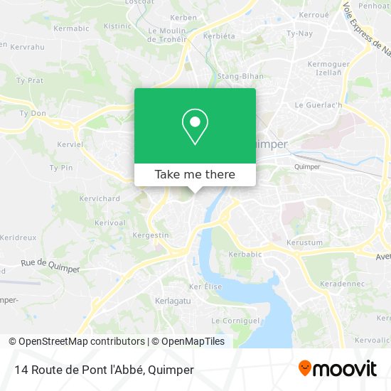 14 Route de Pont l'Abbé map