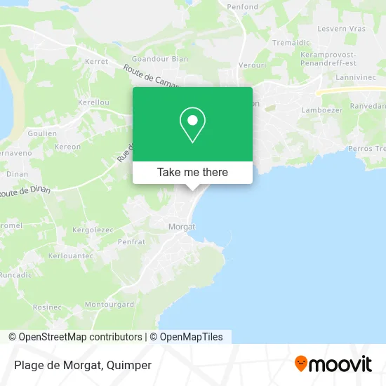 Plage de Morgat map