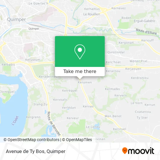 Avenue de Ty Bos map