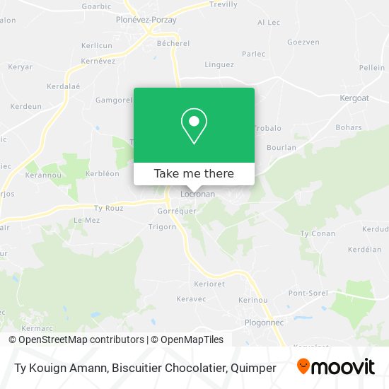 Ty Kouign Amann, Biscuitier Chocolatier map