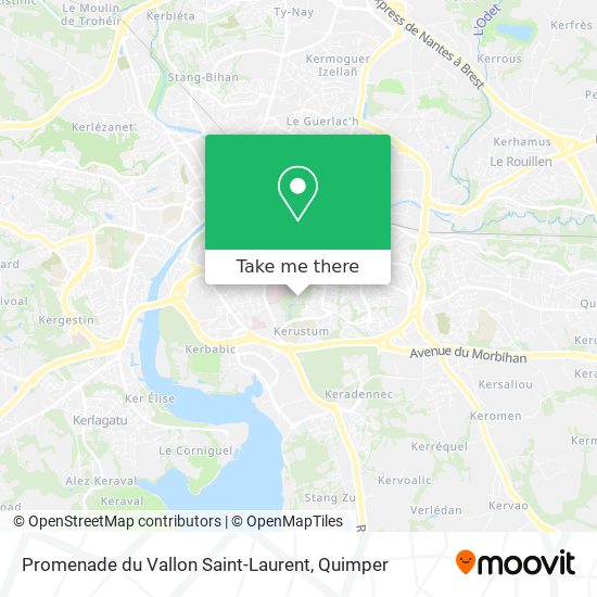 Promenade du Vallon Saint-Laurent map