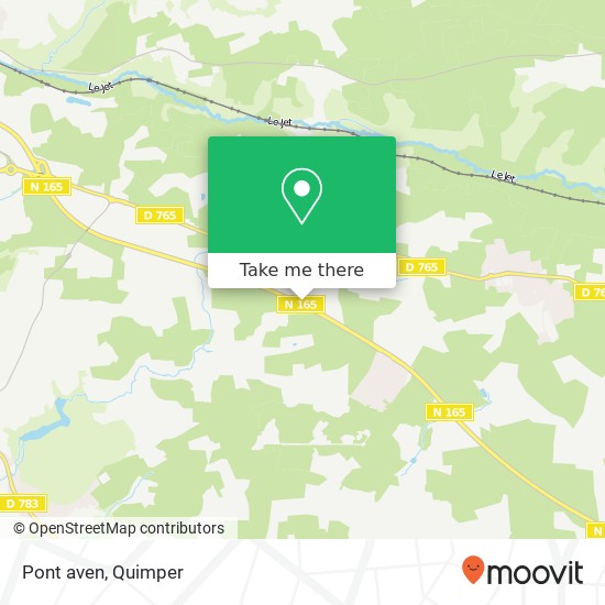 Pont aven map