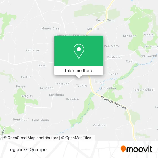 Tregourez map