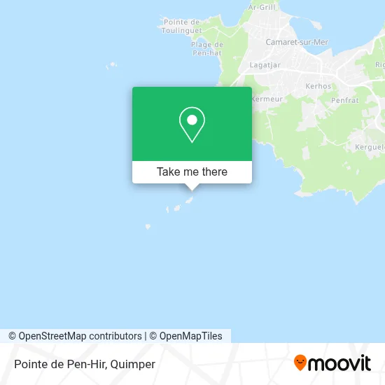 Pointe de Pen-Hir map