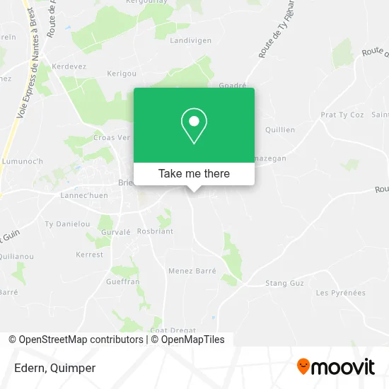 Edern map