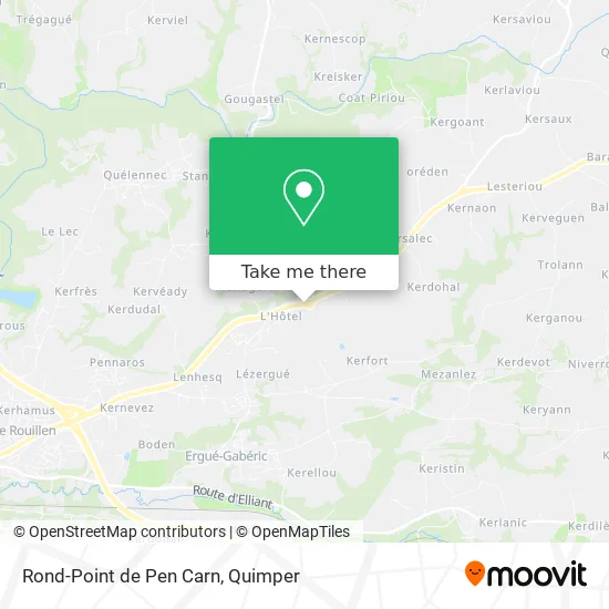 Rond-Point de Pen Carn map