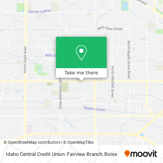 Idaho Central Credit Union: Fairview Branch map