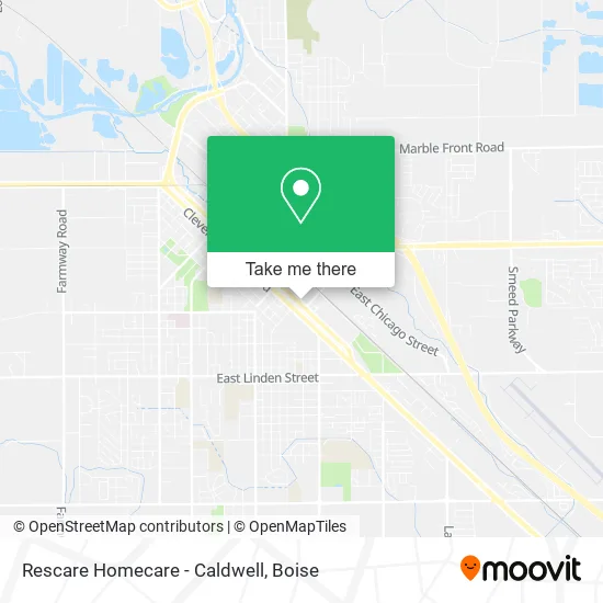 Rescare Homecare - Caldwell map