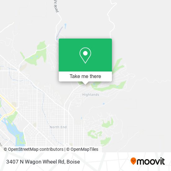 3407 N Wagon Wheel Rd map