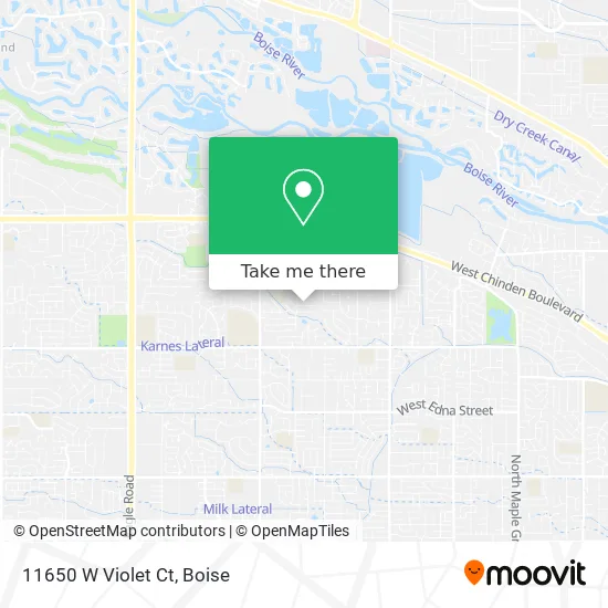 Mapa de 11650 W Violet Ct