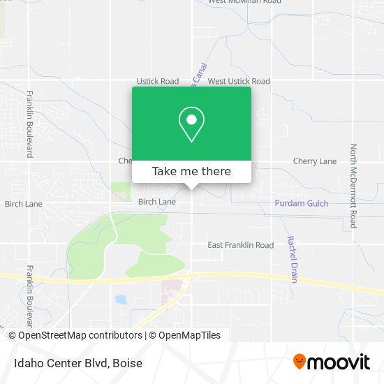 Idaho Center Blvd map