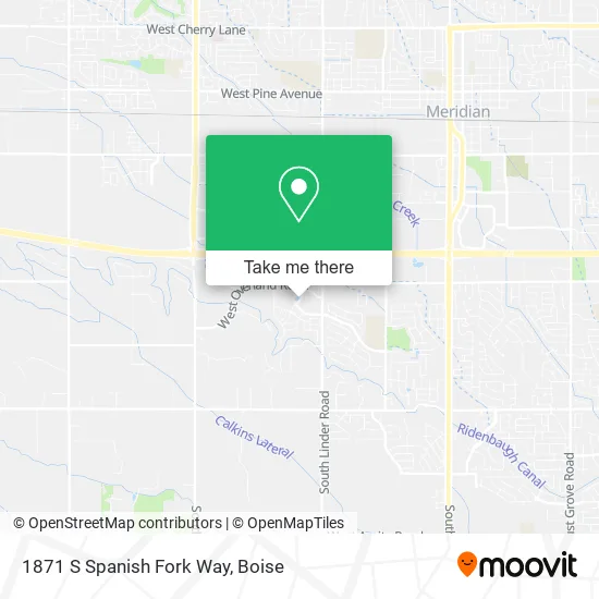 Mapa de 1871 S Spanish Fork Way