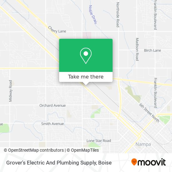Grover's Electric And Plumbing Supply map