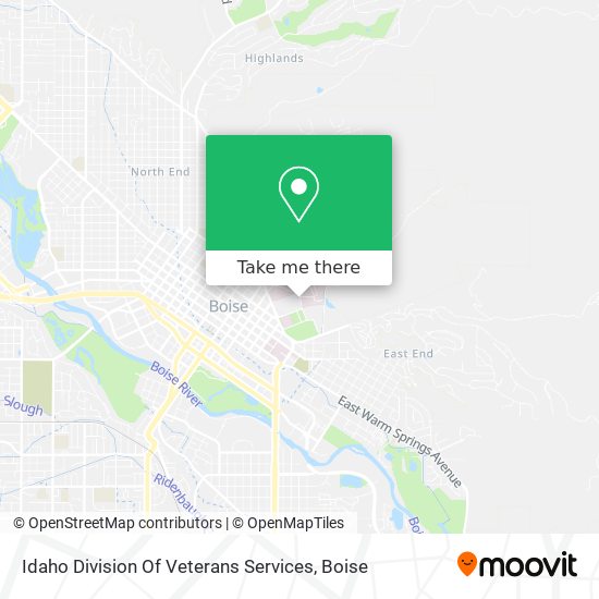Idaho Division Of Veterans Services map