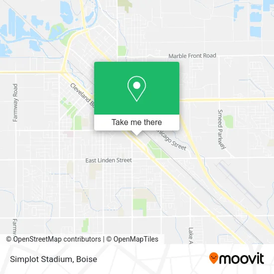 Simplot Stadium map