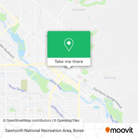 Sawtooth National Recreation Area map