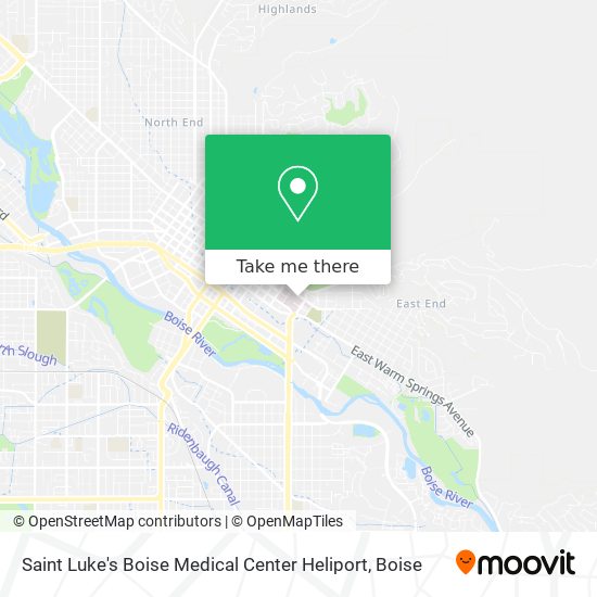 Saint Luke's Boise Medical Center Heliport map