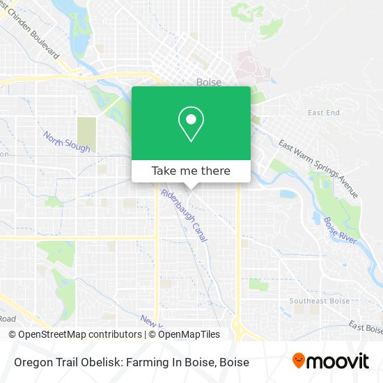 Oregon Trail Obelisk: Farming In Boise map